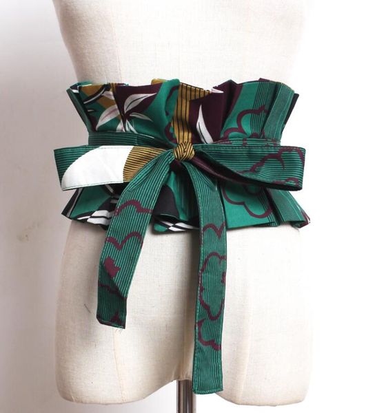 

women's runway fashion print fabric bow cummerbunds female dress coat corsets waistband belts decoration wide belt r1786, Black;brown