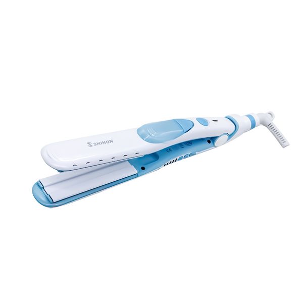 

flat iron hair straightener titanium profissional steam hair sraightener iron styling tools, Black