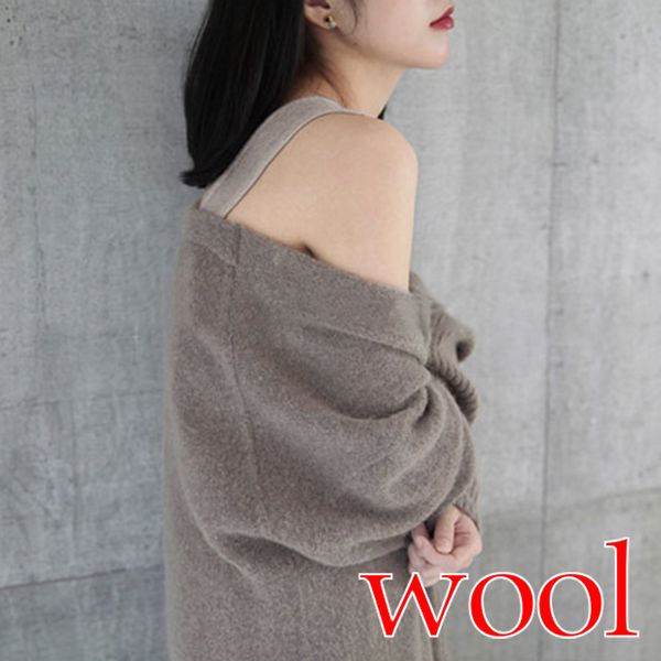 

women's fashion coat ladies warm knitted cardigan long coat casual loose sweater stretch outerwear solid color, White