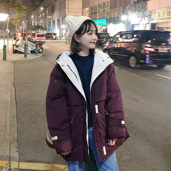 

2019 new arrival  regular solid zipper regular standard full cotton casual canvas china (mainland) parkas, Black