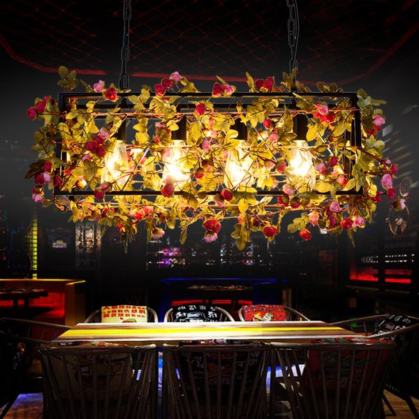 

plant hanging lamps music restaurant bar creative flowers pendant light flower store beauty salon clothing shop decorative lighting fixture