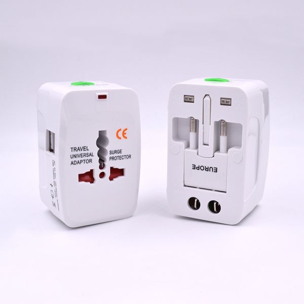 all in one international travel power plug adapter ac wall transformer with 2 usb charger port au us uk eu plug socket converter