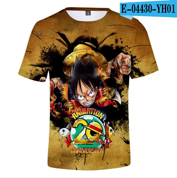 

new one piece children tshirt boys/girls summer fashion kids t-shirt 3d print one piece children's t shirt tees, Blue