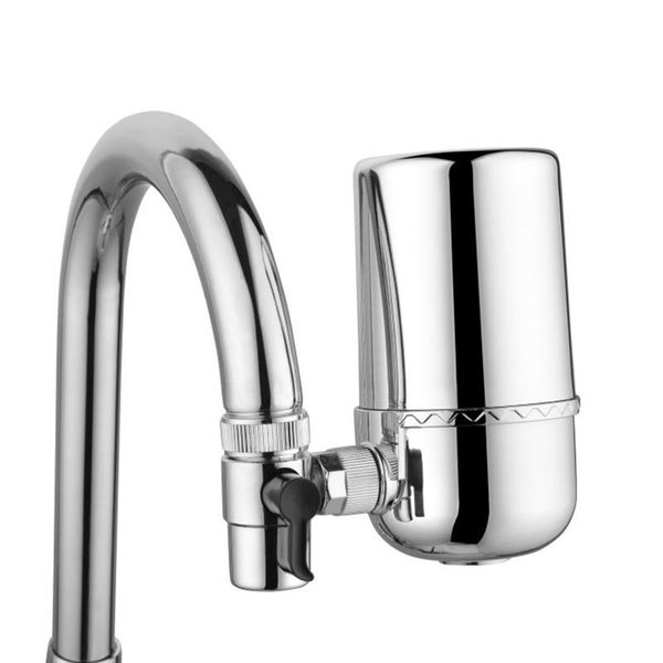 

faucet water filter with ceramic cartridge 360-degree rotatable water tap filtration system reduces lead fluoride chlorine