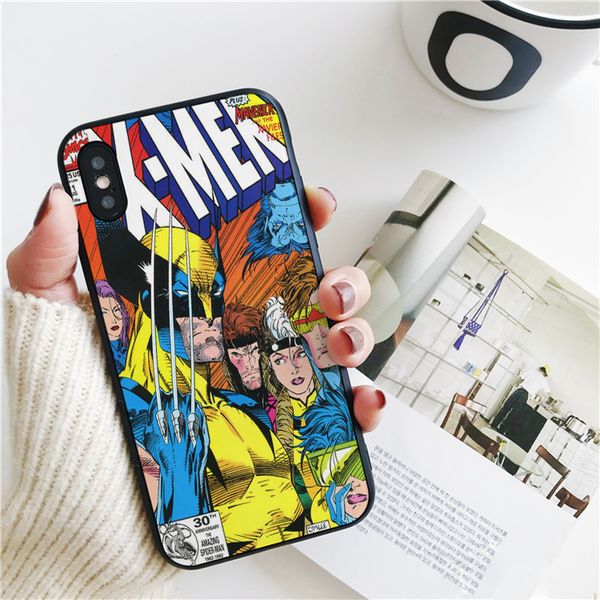 

коке x-men крышка для iphone 11 pro xs max хг чехол для iphone 8 7 6s plus 5s se 5 case мягкий силиконовый чехол