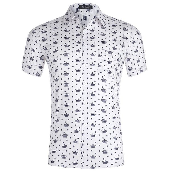

men fashion casual short sleeved printed summer casual fashion mens 3d color print trend color short-sleeved shirt blouse a5, White;black