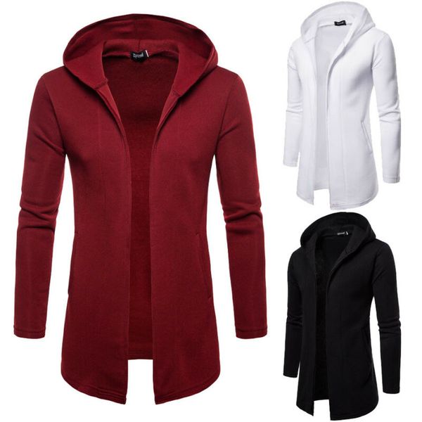 

2019 spring hooded cloak long cardigan coat new europe and america long windbreaker cloak coat knitted sweater big size, Black;brown