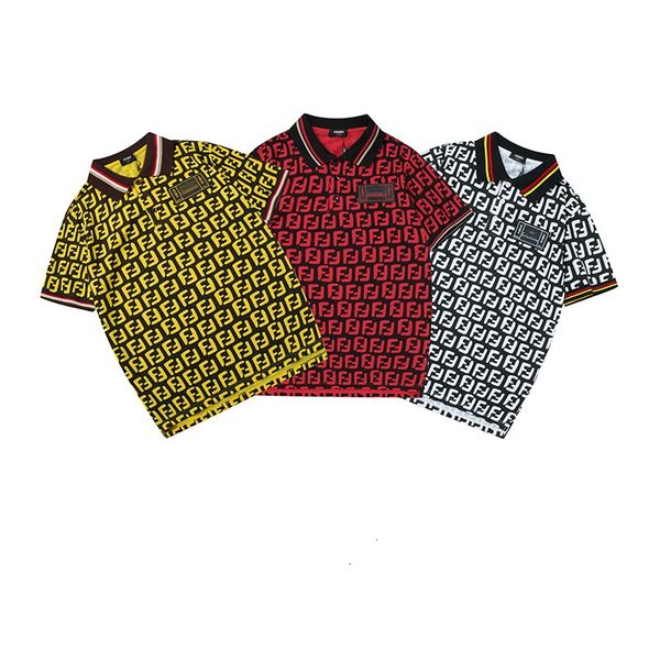 

2019 новый дизайнер FEND Футболка с принтом для писем мужская летняя футболка поло с короткими рукавами футболка люксового бренда