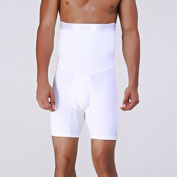 

men ultra lift slimming body shaper tummy boxer high waist brief panties kh889, White;black