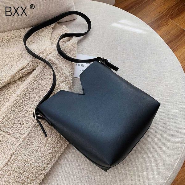 

bxx] solid color vintage pu leather shoulder bags for women 2019 fashion simple style designer handbags travel hand bag hi824
