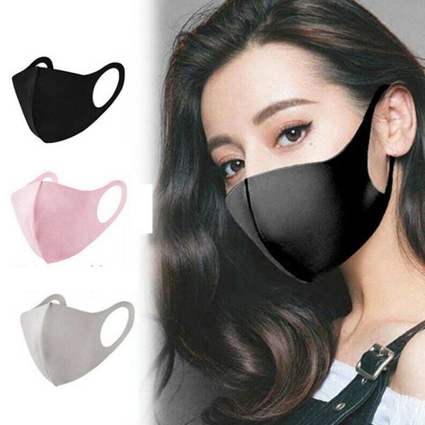 

dustproof soft breathable face mask ice silk cotton summer anti haze dust washable reusable earloop mouth masks zza1978