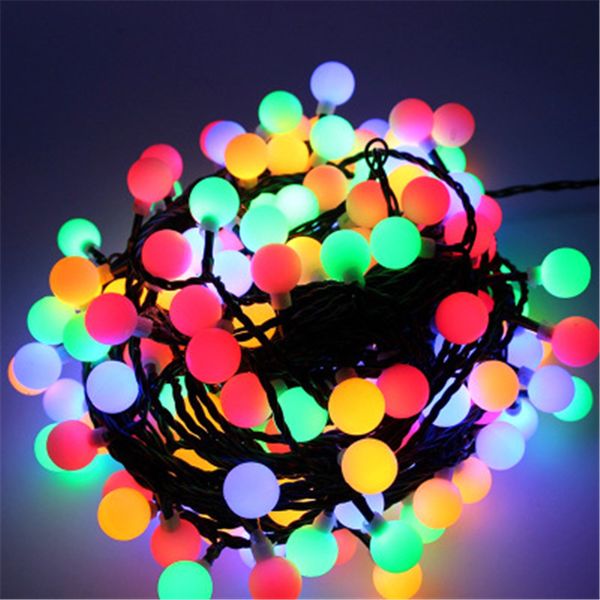 

10m led christmas 100pcs light ball bulb string lamp wedding party light christmas tree home bar market l decoration ckg136