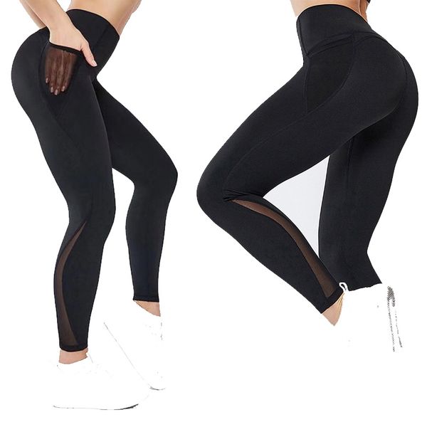 

women yoga pants high waist sports gym wear leggings elastic fitness lady overall full tights workout, White;red