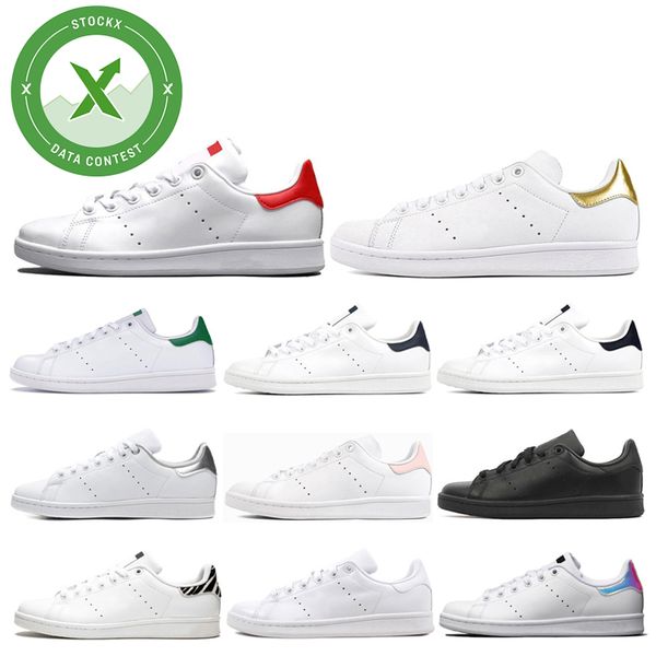 

акций х смит мужчины женщины плоские кроссовки зеленый черный белый темно-синий орео радуга стэн дизайнер мужской свободного покроя тренер с, Black