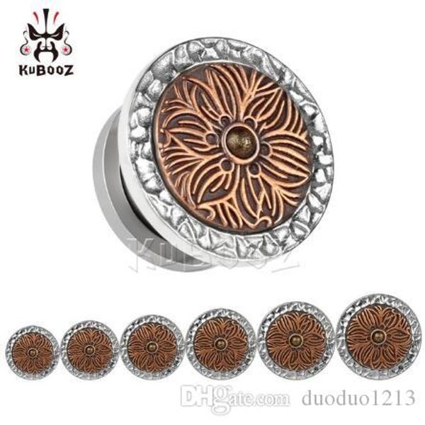 

36pcs/lot new arrival kubooz piercing new arrival stainless steel ear plugs piercing tunnels expander ear gauges mix size lot, Silver