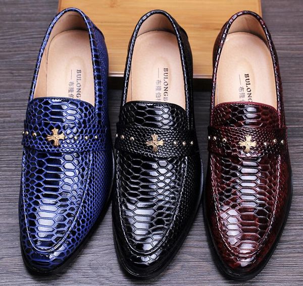 

Italian Luxury Style Mens Genuine Leather Loafers Pointed Toe Brand Designer Formal Men Business Dress Shoes Flats Doug Shoe