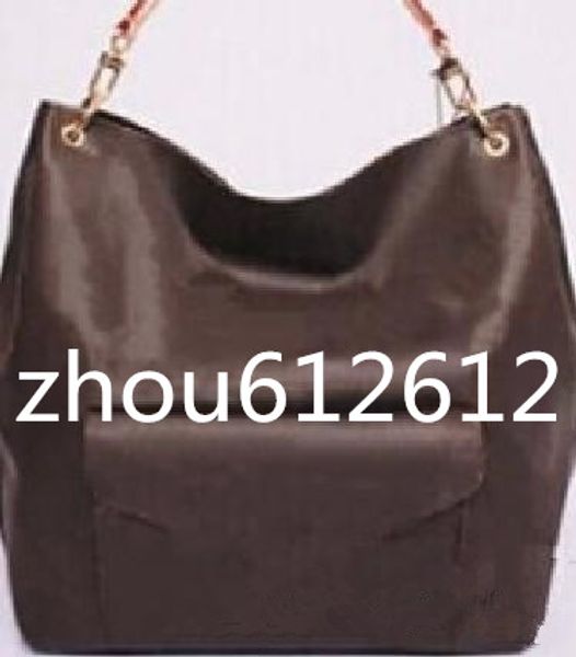 Klassische Einkaufstasche Oversizebags Totes M40781 Metis Taschen Mode Weibliche Marke Leder Tote Große Braune Frauen Schulter Geldbörsen