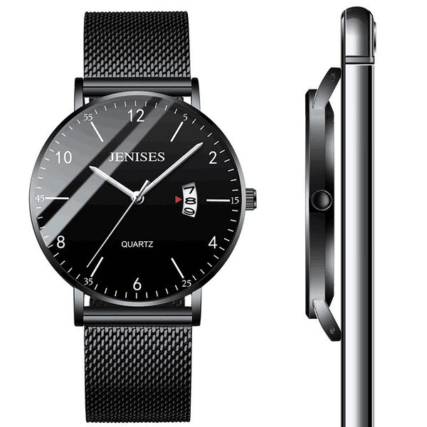 

belushi men's watches business casual quartz wristwatch for men waterproof sports watch ultra thin relogio masculino #a, Slivery;brown