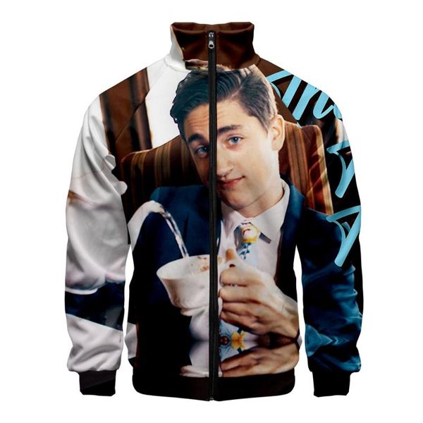 

3d интернет знаменитости дэнни гонсалес стенд воротник молния толстовка мода колледж стиль 2020 новое поступление осень толстовка, Black