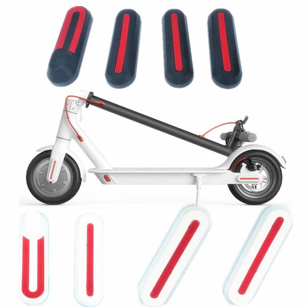 

bikight u/i shaped front rear wheel cover for xiaomi mijia m365 electric scooter motor line protective shell - a