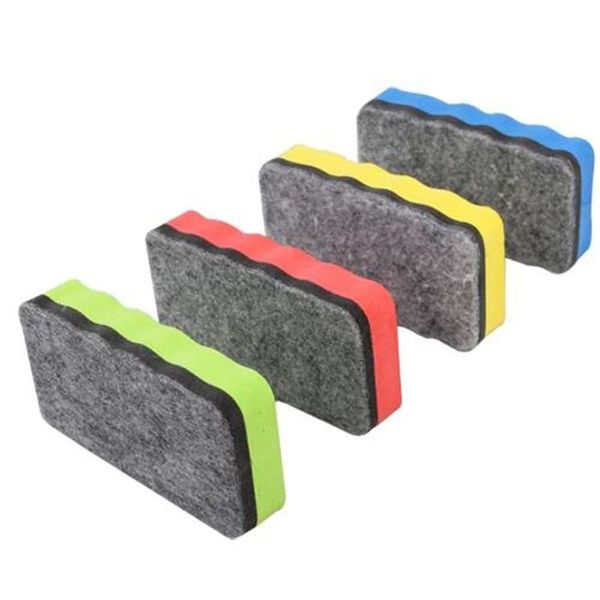 

magnetic blackboard chalkboard whiteboard eraser cleaner dry wipe marker pen duster white black chalk board muti color randomly