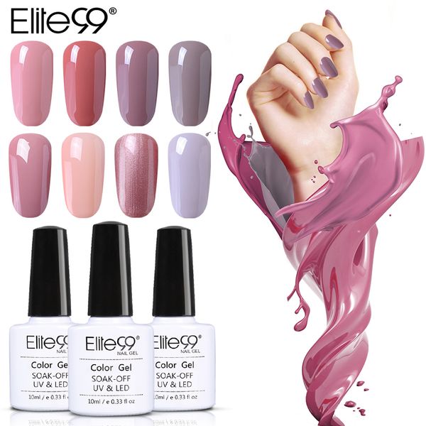 

elite99 gel polish varnish uv led nude color series uv gel base coat uv lamp nail art design nail polish