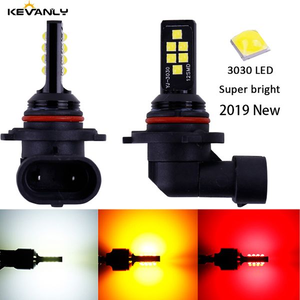 

2pcs 9005 hb3 led 9006 hb4 led bulbs car fog lights driving high power 12smd 3030 tail lamp car light parking 12v auto 6000k