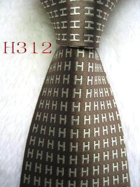 

#100%silk necktie woven handmade jacquard men's tie h312 axqdo, White;black