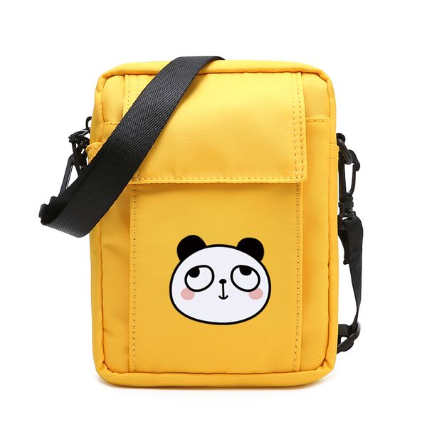 

jane's leather cute cartoon panda print women crossbody shoulder messenger bags oxford waterproof small flap bag for girls boy