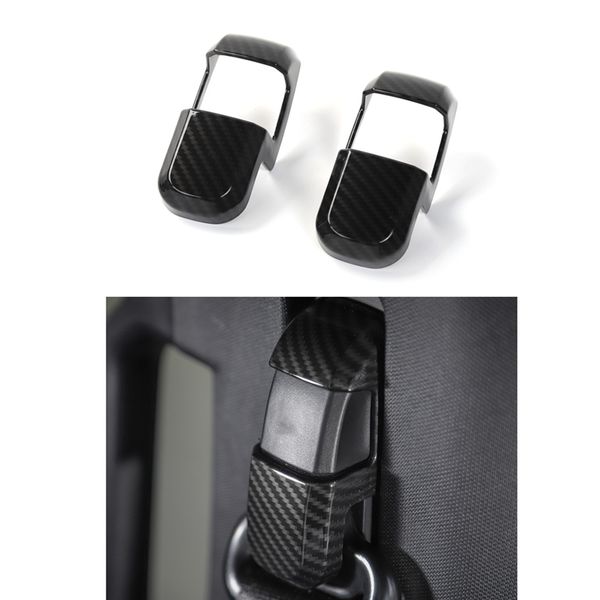 

carbon fiber seat safety belt button frame cover trim for f150 2009-2019