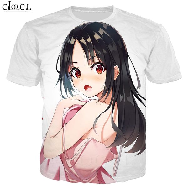 

аниме кагуя sama love is war футболка мужчины женщины 3d печати shinomiya кагуя с коротким рукавом футболки повседневная креативный harajuku, White;black