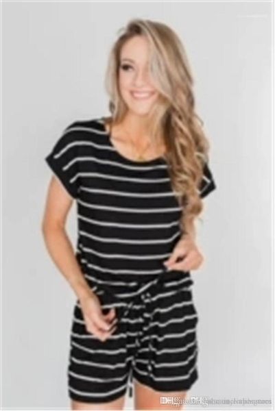 

2pc set casual holiday ladies tracksuits summer striped printed womens tracksuits crew neck sport short, Gray