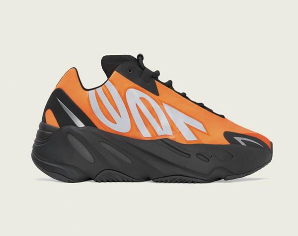 

mnvn 700 wave runner 700 reflective kanye west orange green triple black 3m material men women running shoes sport sneakers size 5-12