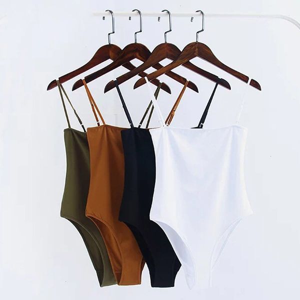 

jumpsuit womens women jumpsuits spaghetti strap backless romper body siamese bodysuit skinny tight jumpsuit undershirt color s l, Black;white