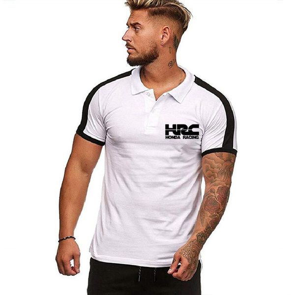 

men's polo shirt for hrc car summer casual male solid colour cotton men tshirts fashion lapel clothes
