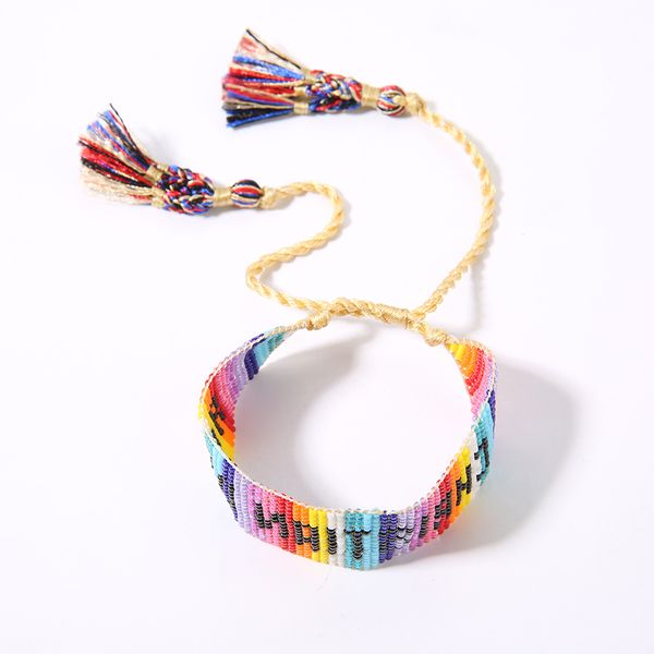 

shinusboho bohemian colors weaving twisted rope adjustable bracelet women men regular geometric charm bracelet friendship gift, Golden;silver