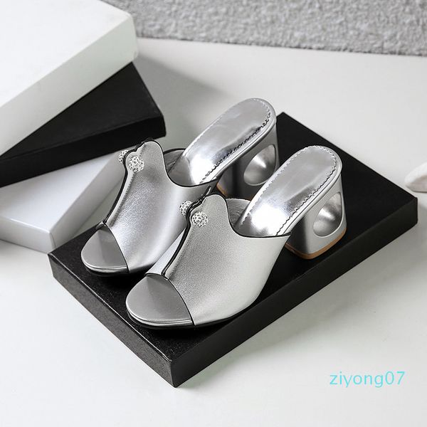 

smirnova plus size 34-48 fashion new woman square high heels casual sandals women 2019 summer shoes z07, Black