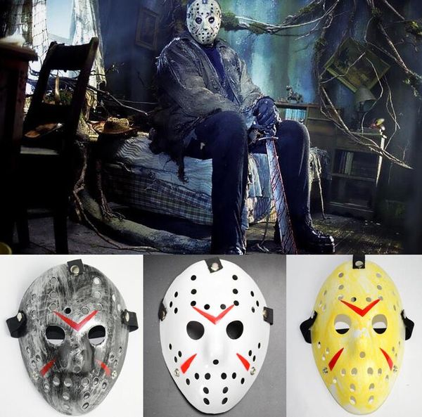 Halloween Jason Maske Cosplay Kostüme Full Face Killer Masken Jason vs Friday Horror Hockey Kostüm Gruselige Maske Vintage Retro Kinder Erwachsene Requisite