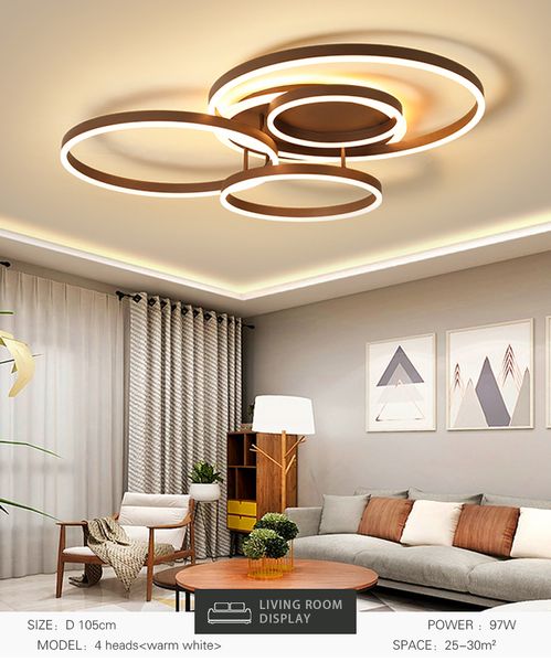 

modern circle rings led ceiling lights aluminum ceiling chandeliers for bedroom kitchen dining room living room lustre plafonnier