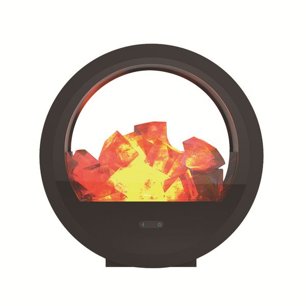 

creative himalayan salt lamp bluetooth speaker touch dimmable relaxing negative ion warm night light for home office decor holiday gift