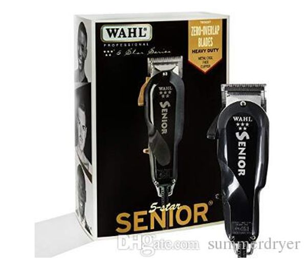 

Good Wahl Black Professional 5-Star Series Senior Clipper 8545 Great for Professional Stylists and Barbers V9000 Electromagnetic Motor