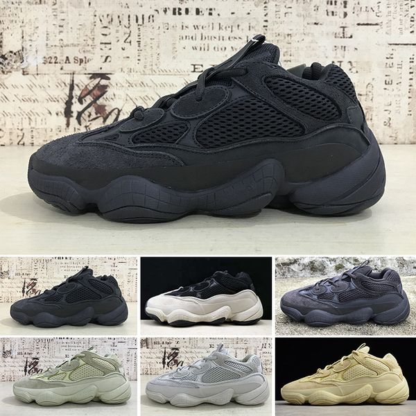 

Adidas Yeezy 500 2019 Wave Runner 500 V2 мужские кроссовки статический лиловый EE9614 сплошной серый B75571 мода спорт Женщины кроссовки обувь 36-45