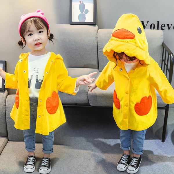 

toddler kids girls boys autumn character windproof coat outwear casual clothes character long sleeve fashion cotton blend coat, Blue;gray