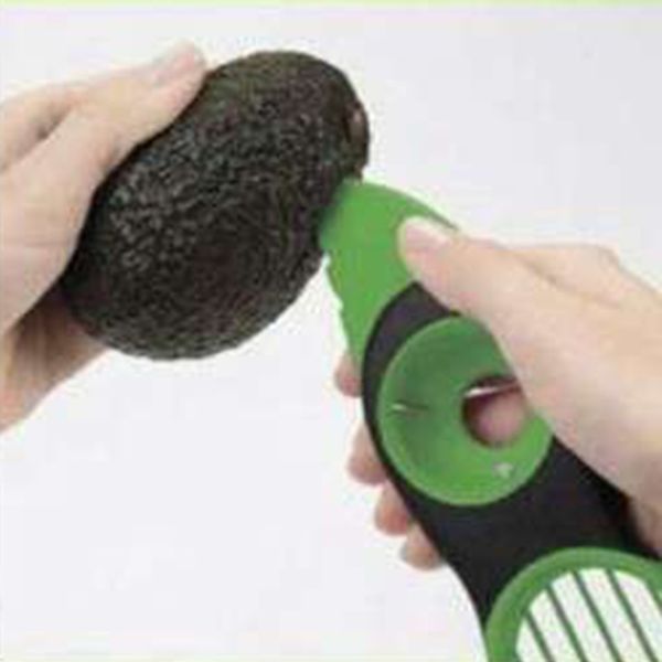 

multifunction creative abs avocado cutter peel pulp separator kitchen vegetable tool slicer avocado knife for cutting avocado fruit vegeta
