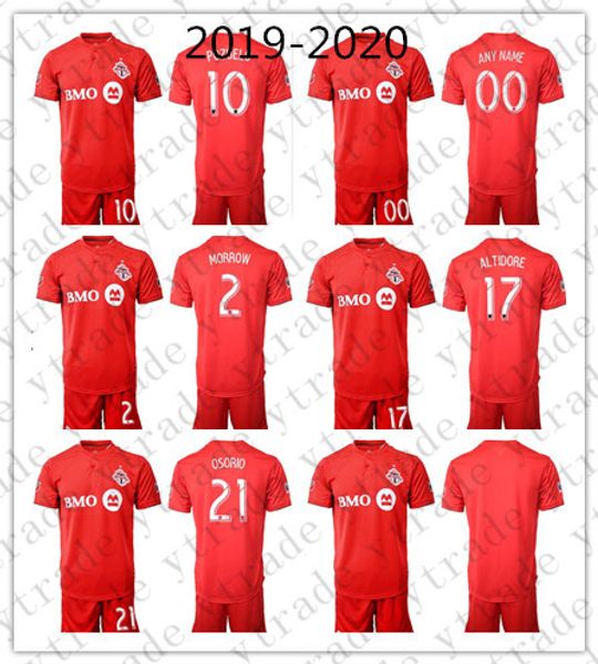 

2019-2020 toronto soccer jersey men 10 sebastian giovinco osorio set altidore make morrow custom fc football shirt kits uniform red, Black