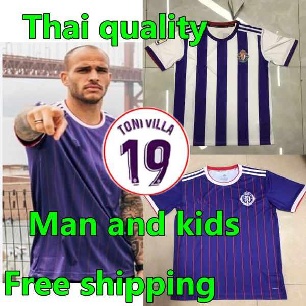 

2019 2020 real valladolid soccer jersey 19 20 man and kids away real valladolid jaime mata michel borja luismi jaime football shirts, Black;yellow