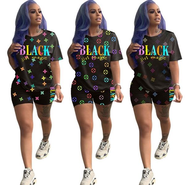 

women designer 2 piece set letter print tracksuit sportswear sweatsuit t-shrit shorts sports suit tshirt leggings outfits bodysuits set h65, Gray