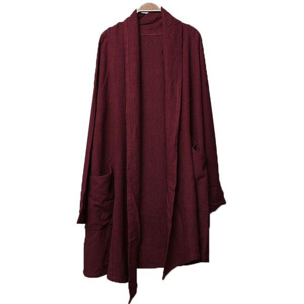 

incerun plus size mens vintage trench coat long sleeve cotton irregular casual loose outwear 2019 autumn long cloak cape jackets, Tan;black