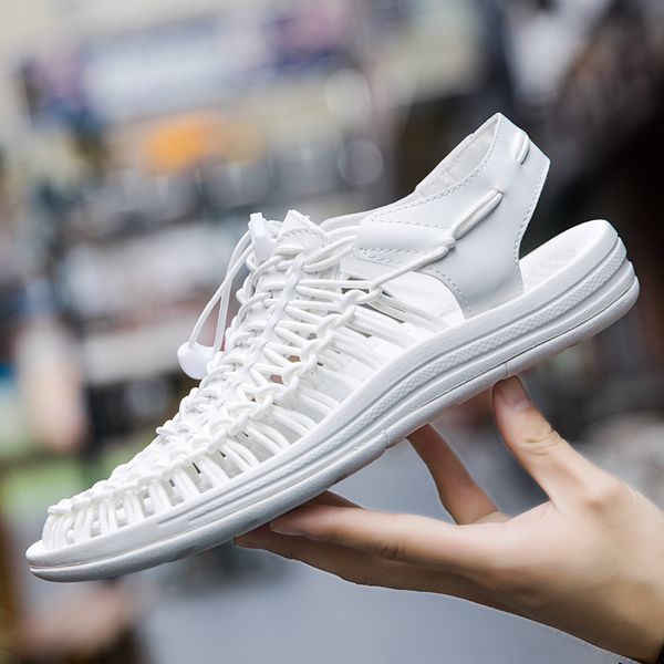 

summer sandals wear-resistant breathable hollow hole woven women's sandals for men shoes comfot new fashion
