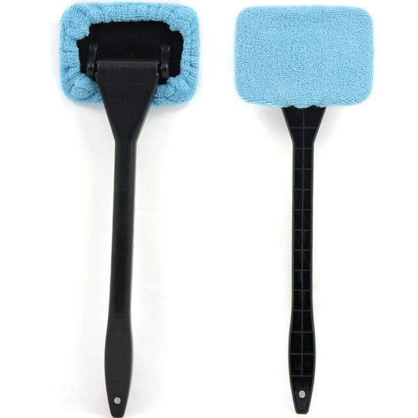 

2x microfiber auto window cleaner windshield fast easy shine brush handy washable cleaning tool quality cleaning brushes